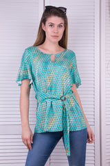 Bluzka w odcieniach morza