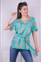 Bluzka w odcieniach morza