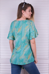 Bluzka w odcieniach morza