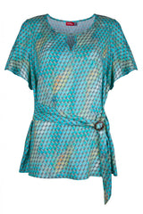 Bluzka w odcieniach morza