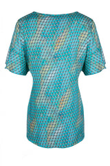 Bluzka w odcieniach morza