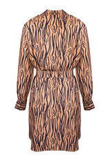 KOSZULOWA SUKIENKA W TYGRYSI PRINT