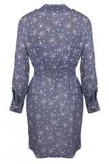 KOSZULOWA SUKIENKA Z KWIATOWYM PRINTEM