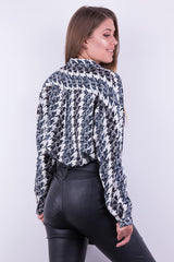 SZYKOWNA BLUZKA Z KOŁNIERZYKIEM