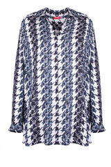 SZYKOWNA BLUZKA Z KOŁNIERZYKIEM