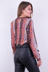 ENERGETYZUJĄCA BLUZKA Z WIĄZANIEM POD SZYJĘ