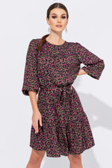 Sukienka pantera kolorowa