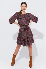 Sukienka pantera kolorowa