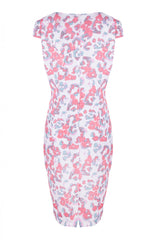 Ołówkowa sukienka w kwiatki