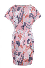 SUKIENKA W KWIATKI Z PATKAMI NA RĘKAWACH