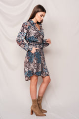 KOSZULOWA SUKIENKA PANTERA