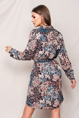 KOSZULOWA SUKIENKA PANTERA