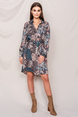 KOSZULOWA SUKIENKA PANTERA