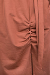 Sukienka dresowa miedziana