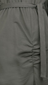 Sukienka dresowa khaki