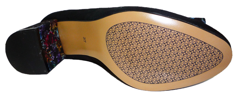 Czółenka Maciejka 3356A-62/00-1 czarny + welur